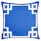Homeroots Blue & White Geometric Decorative Throw Pillow Cover 18 x 18 in. 355324 - alternate 6